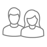Icon of a boy and girl